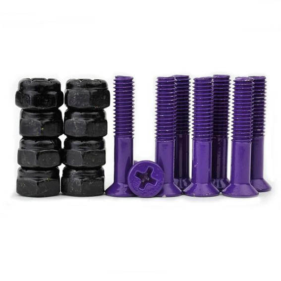 Purple screws 1"
