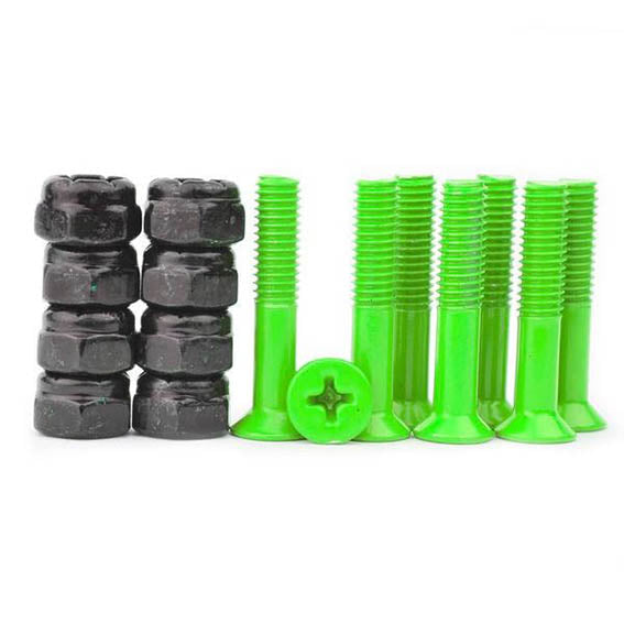 Tornilleria verde fluor 1"