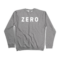 Sudadera crew ZERO Army heather grey