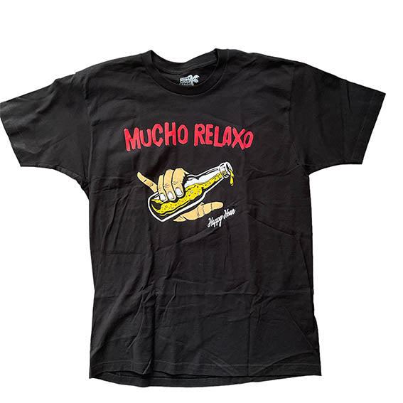 Camiseta Happy Hour enjoy the ride negra