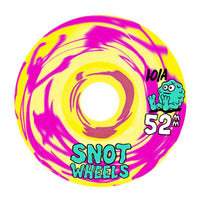 Ruedas Snot Swirls 52mm 101A yellow pink
