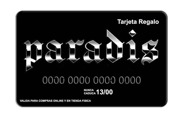 tarjeta de regalo Paradis skate shop Madrid